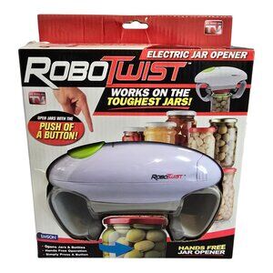 NEW in Box! Robo Twist Electric Jar Opener Hands Free Jar Opener